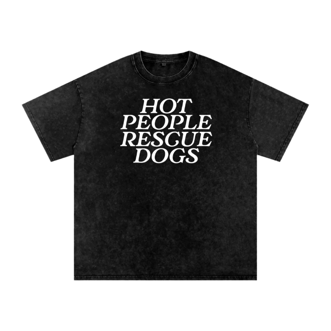 Hot People Rescue Dogs Tee - Mutty Prints