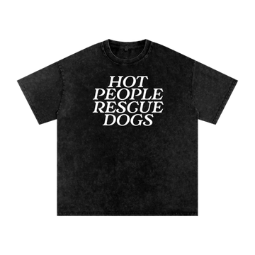 Hot People Rescue Dogs Tee - Mutty Prints
