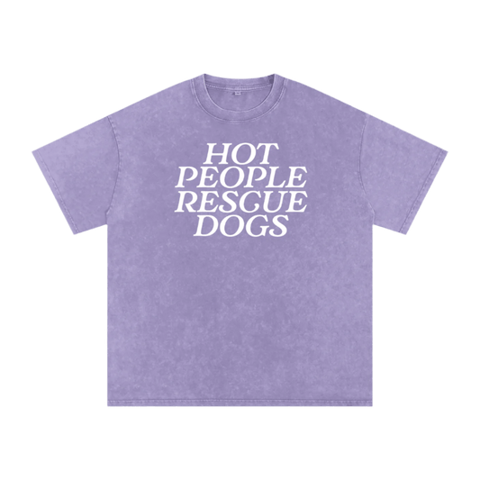 Hot People Rescue Dogs Tee - Mutty Prints