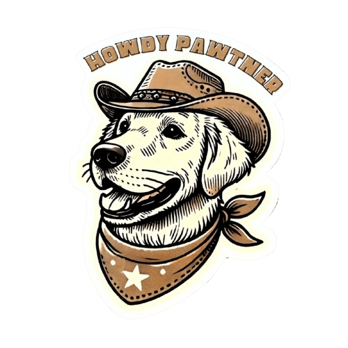 Howdy Pawtner Dog Sticker - Mutty Prints