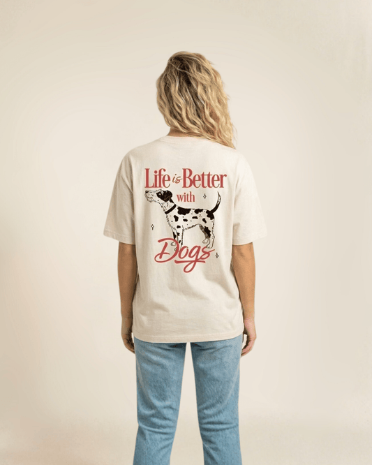 Life is Better with Dogs Tee - Mutty Prints