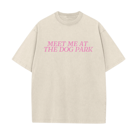 Meet Me at the Dog Park Tee - Mutty Prints