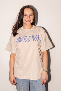 Thumbnail for Meet Me at the Dog Park Tee - Blue - Mutty Prints