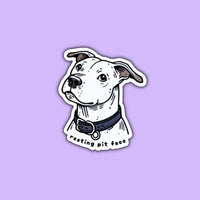 Thumbnail for Resting Pit Face Sticker - Mutty Prints