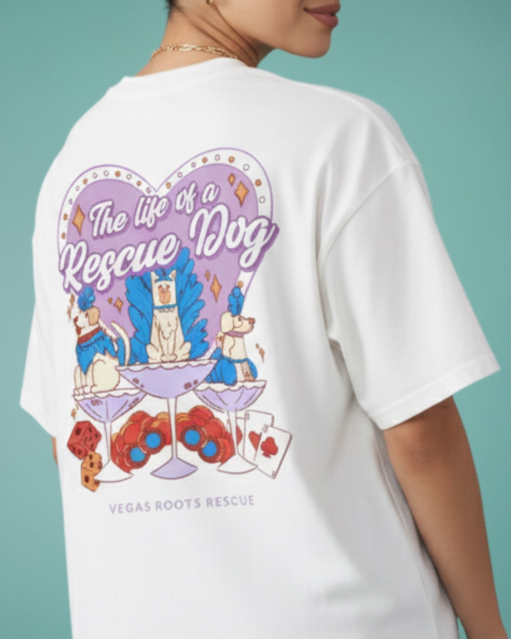 The Life of a Rescue Dog Tee x Vegas Roots Rescue - Mutty Prints